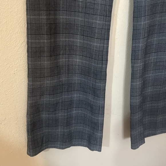 CAbi Counsel Trouser in Gray Glen Plaid w/ Red Flare Career Pants - Picture 2 of 10